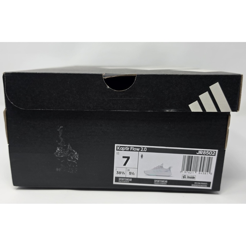 Adidas Kaptir Flow 2.0 White/Aqua/Silver Metallic Women's Size 7 NWB‎ - Picture 11 of 11